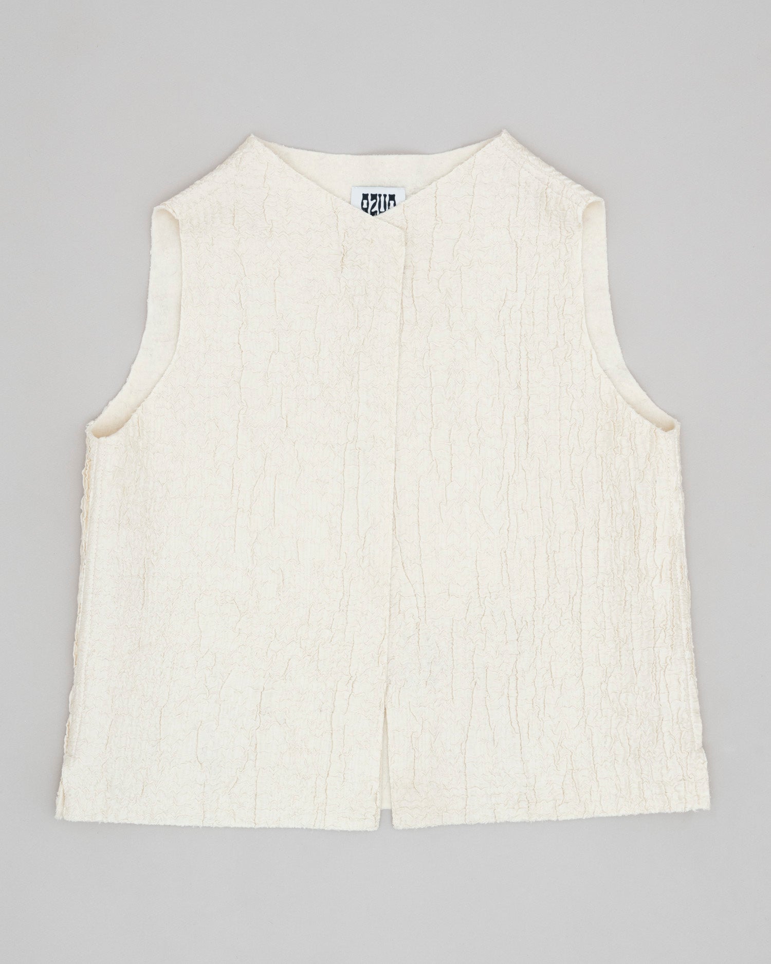 Nuno Merino Wool and Satin Silk Felt Vest