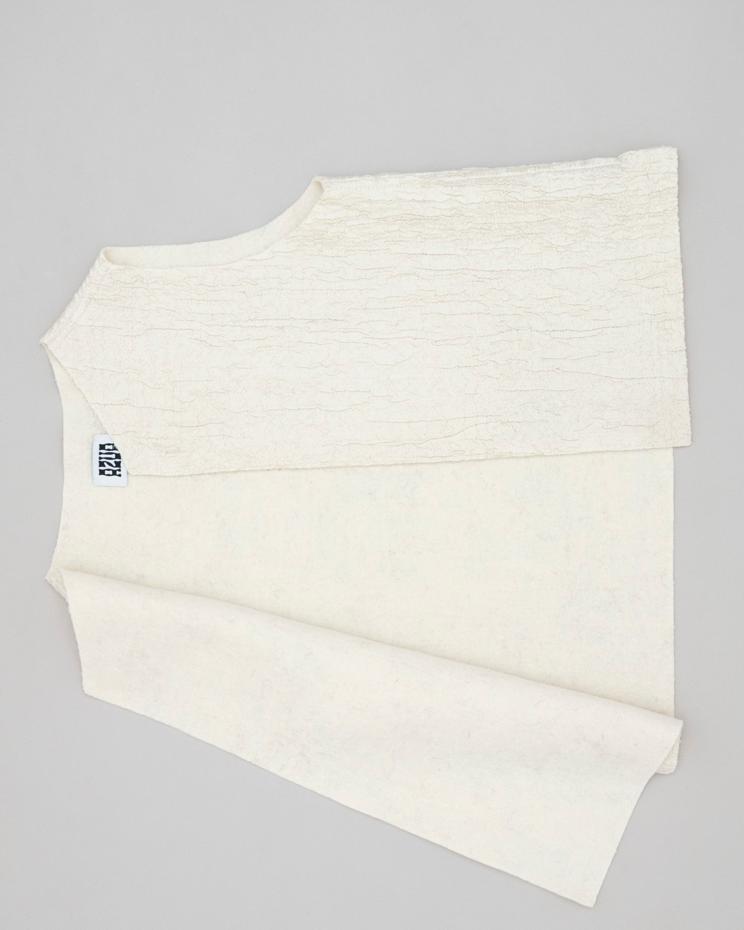 Nuno Merino Wool and Satin Silk Felt Vest