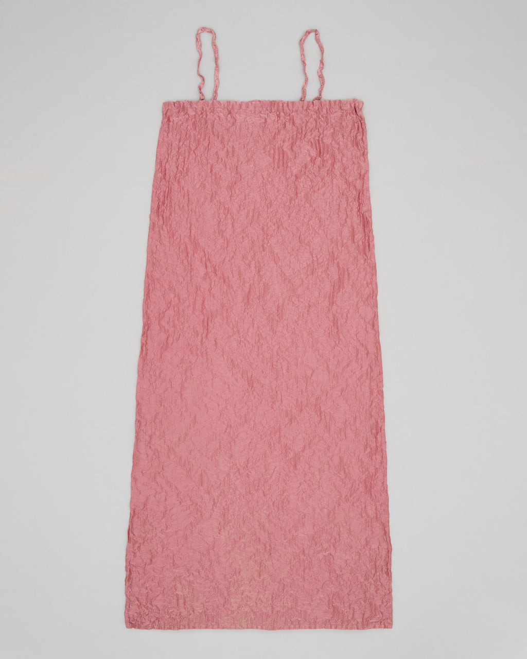 Crumpled Satin Silk Slip Dress