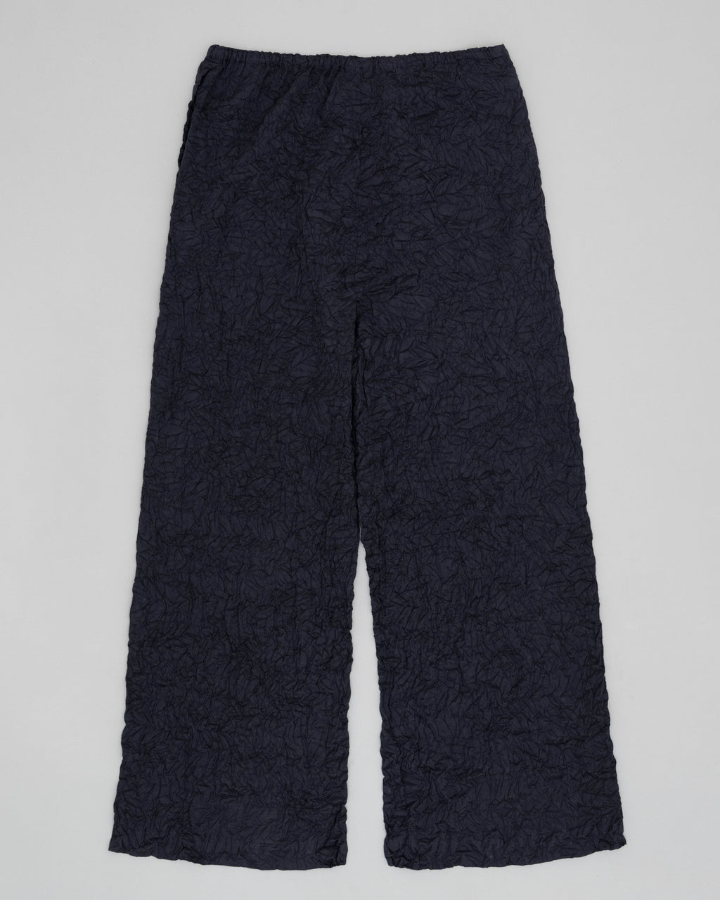 Crumpled Taffeta Silk Pants