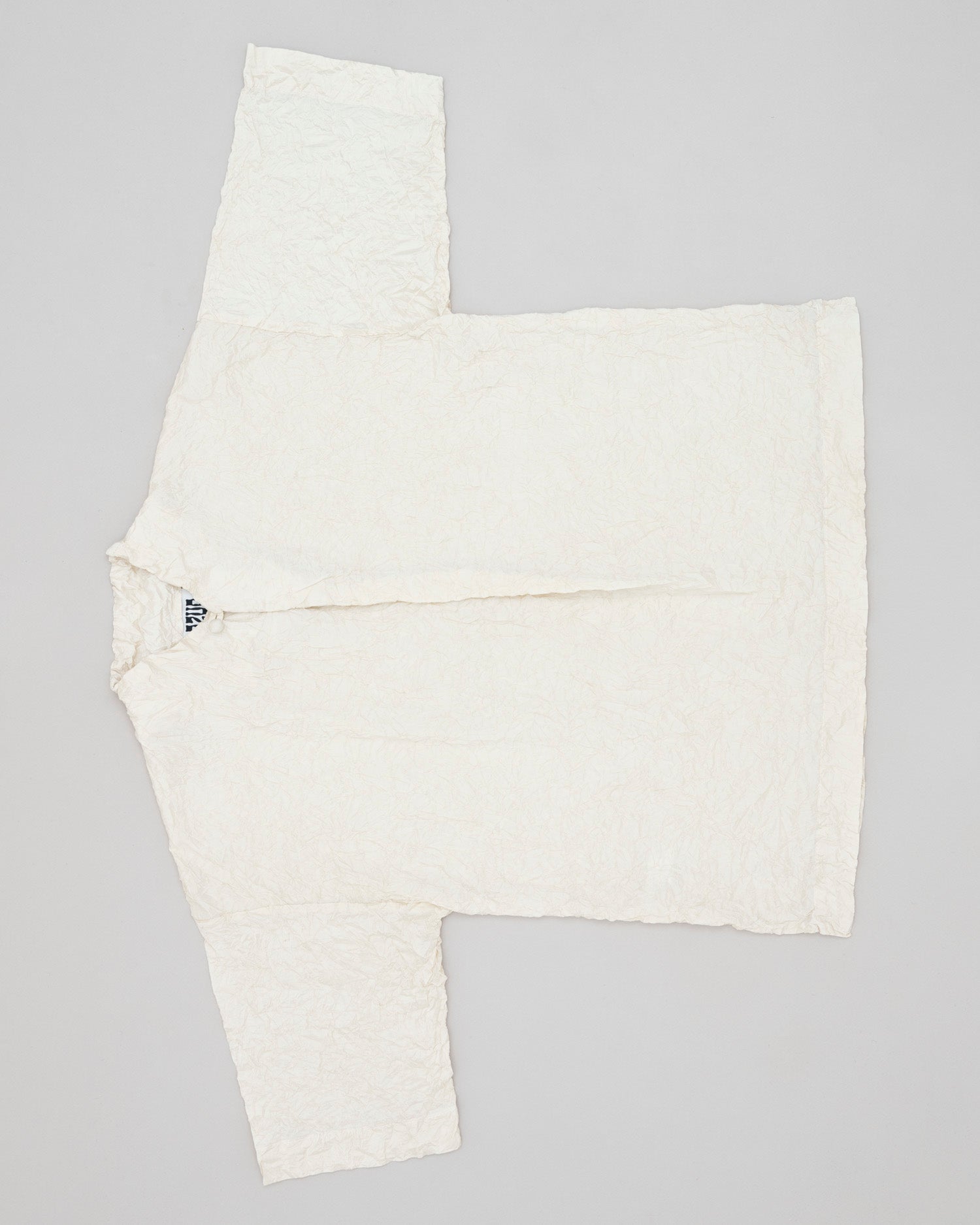Crumpled Taffeta Silk Shirt