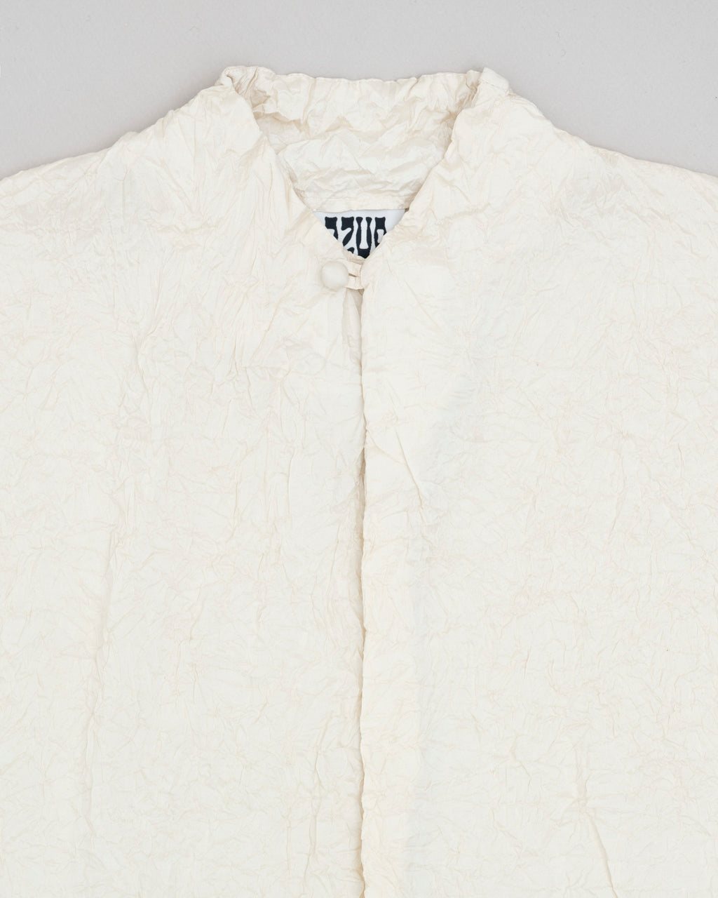 Crumpled Taffeta Silk Shirt
