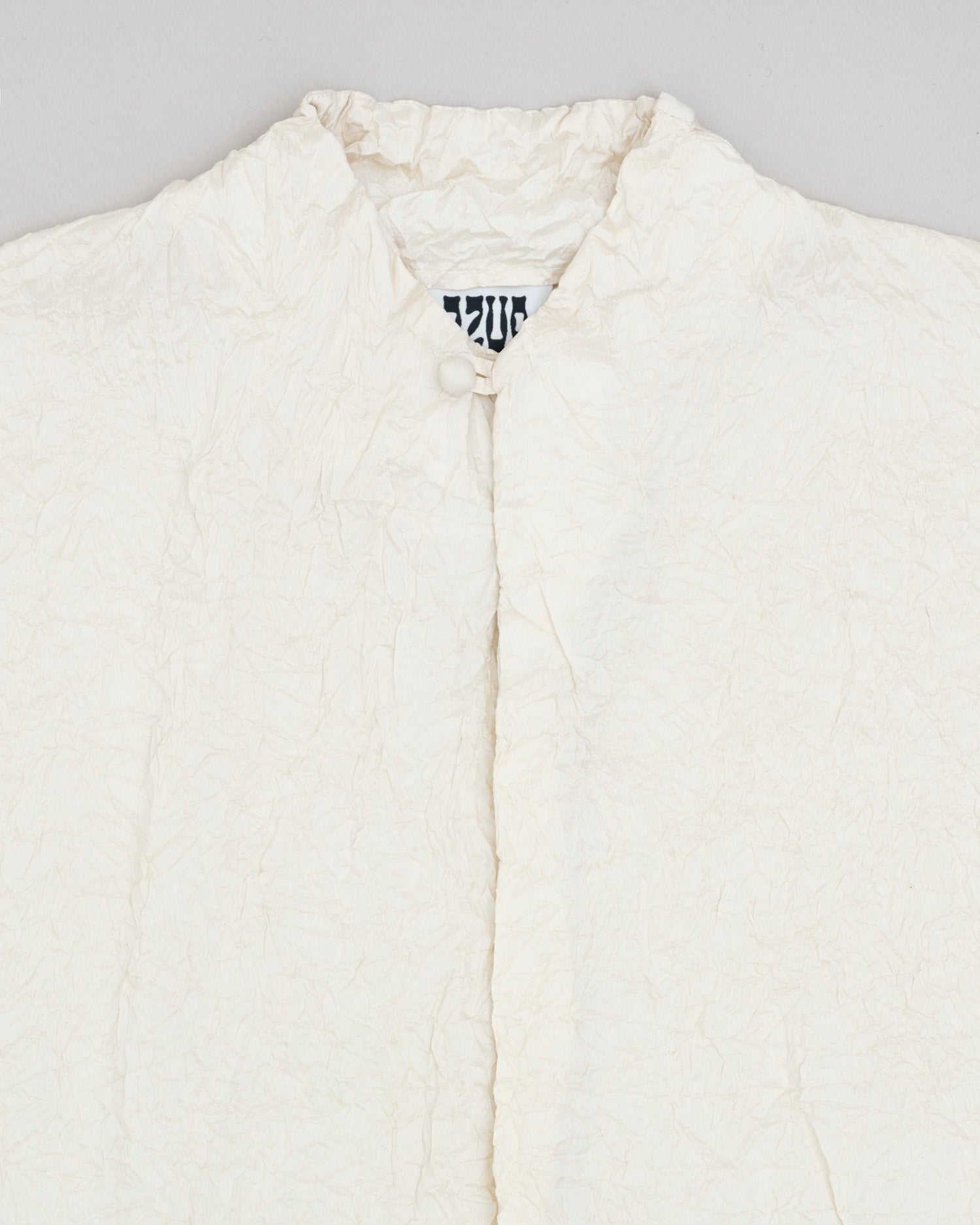 Crumpled Taffeta Silk Shirt