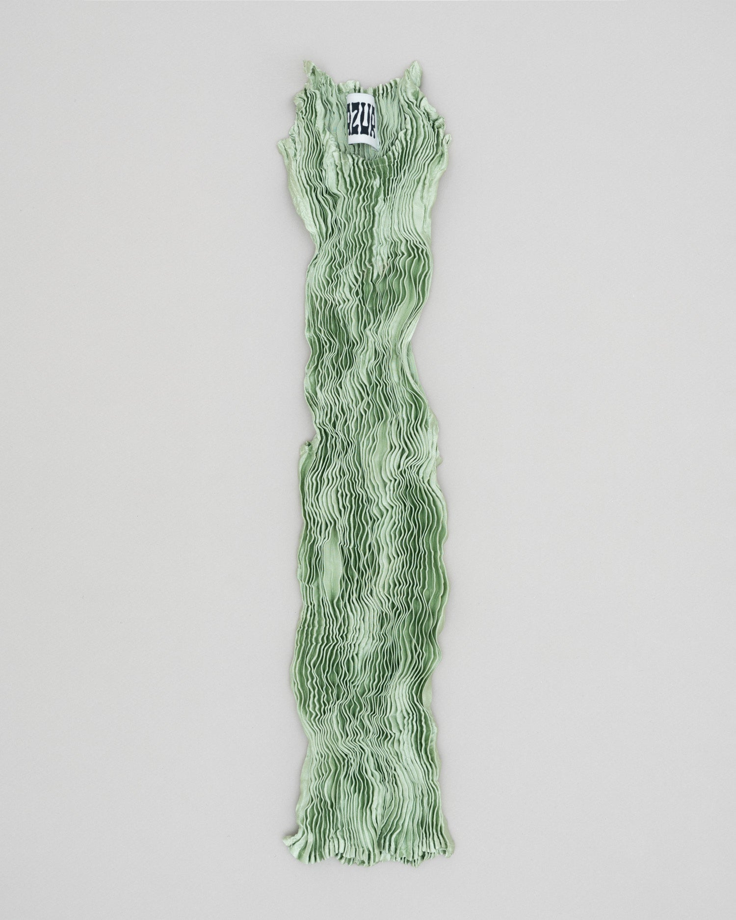 Plissé Satin Silk Tank Top and Long Skirt