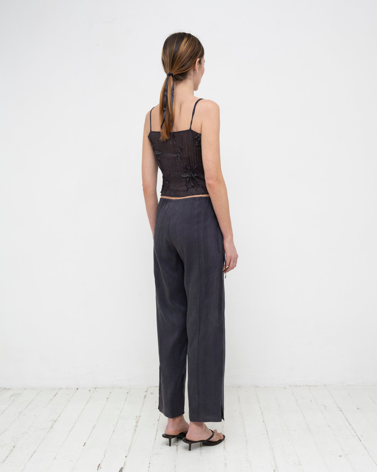 Plissé Tabby Silk Offcuts Tube Top