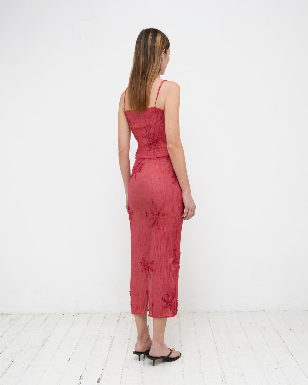 Plissé Tabby Silk Offcuts Tube Top
