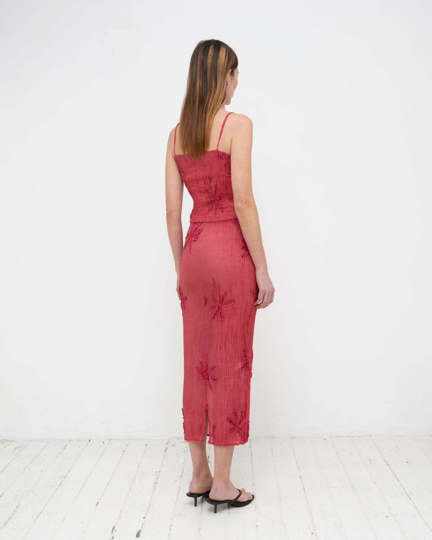 Plissé Tabby Silk Offcuts Tube Top