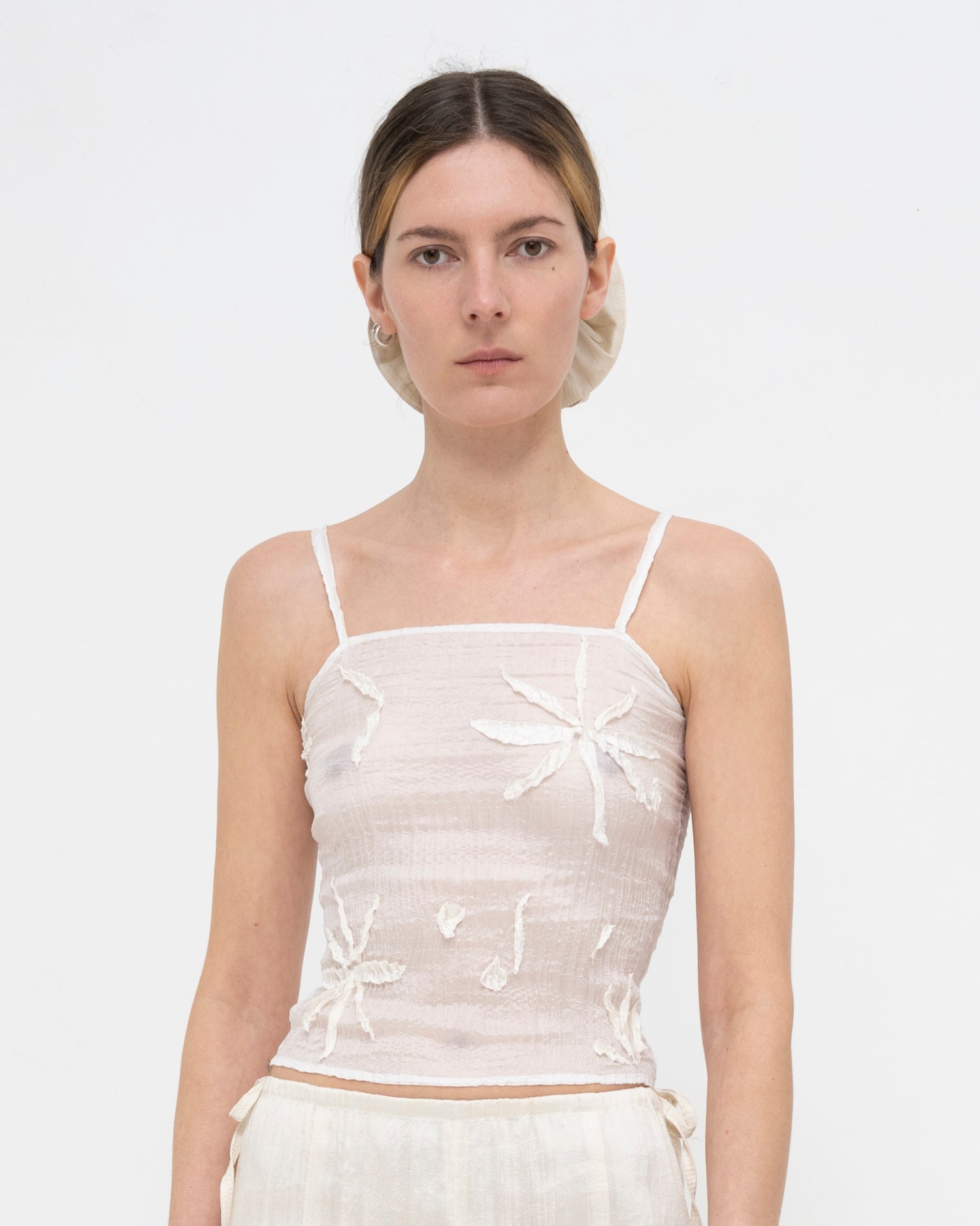 Plissé Tabby Silk Offcuts Tube Top