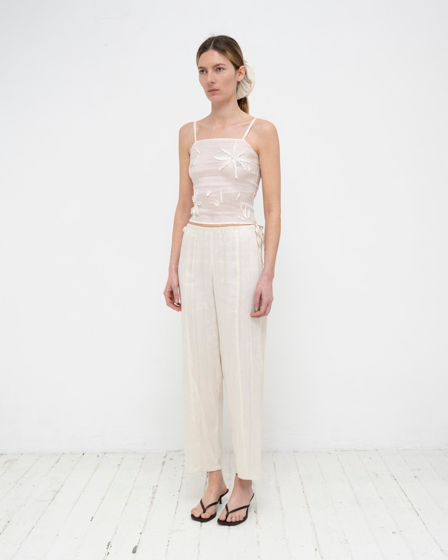 Plissé Tabby Silk Offcuts Tube Top