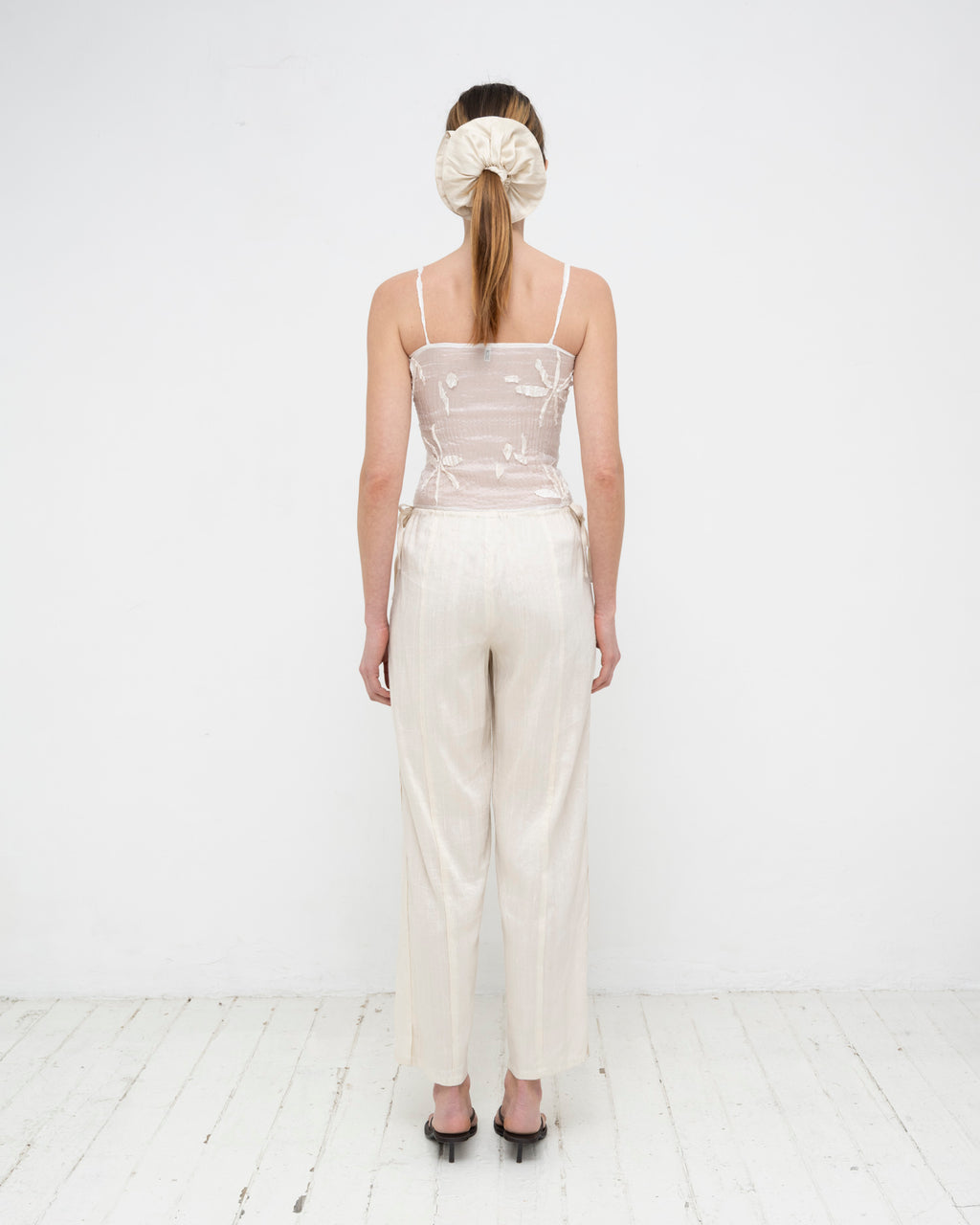 Plissé Tabby Silk Offcuts Tube Top