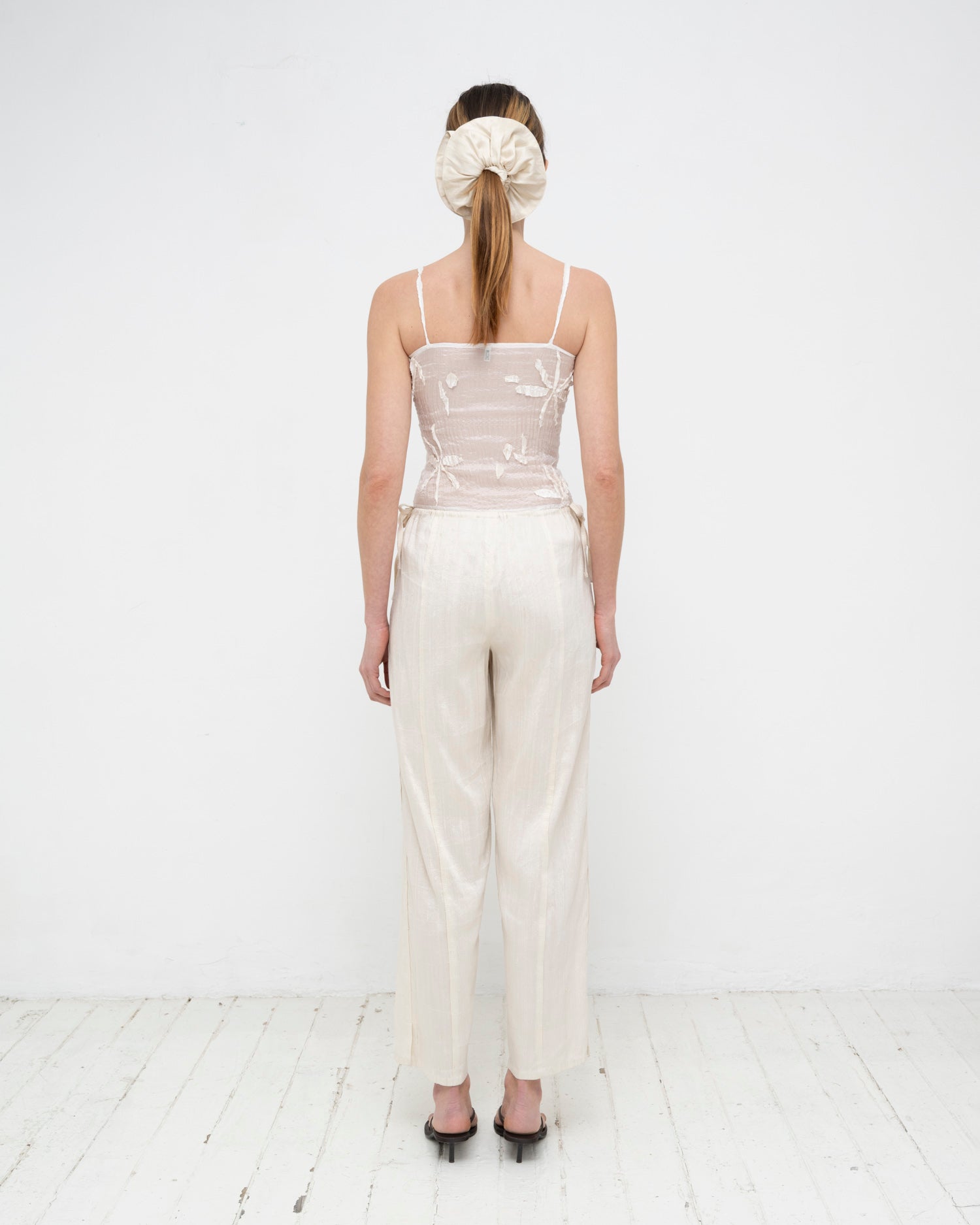 Plissé Tabby Silk Offcuts Tube Top