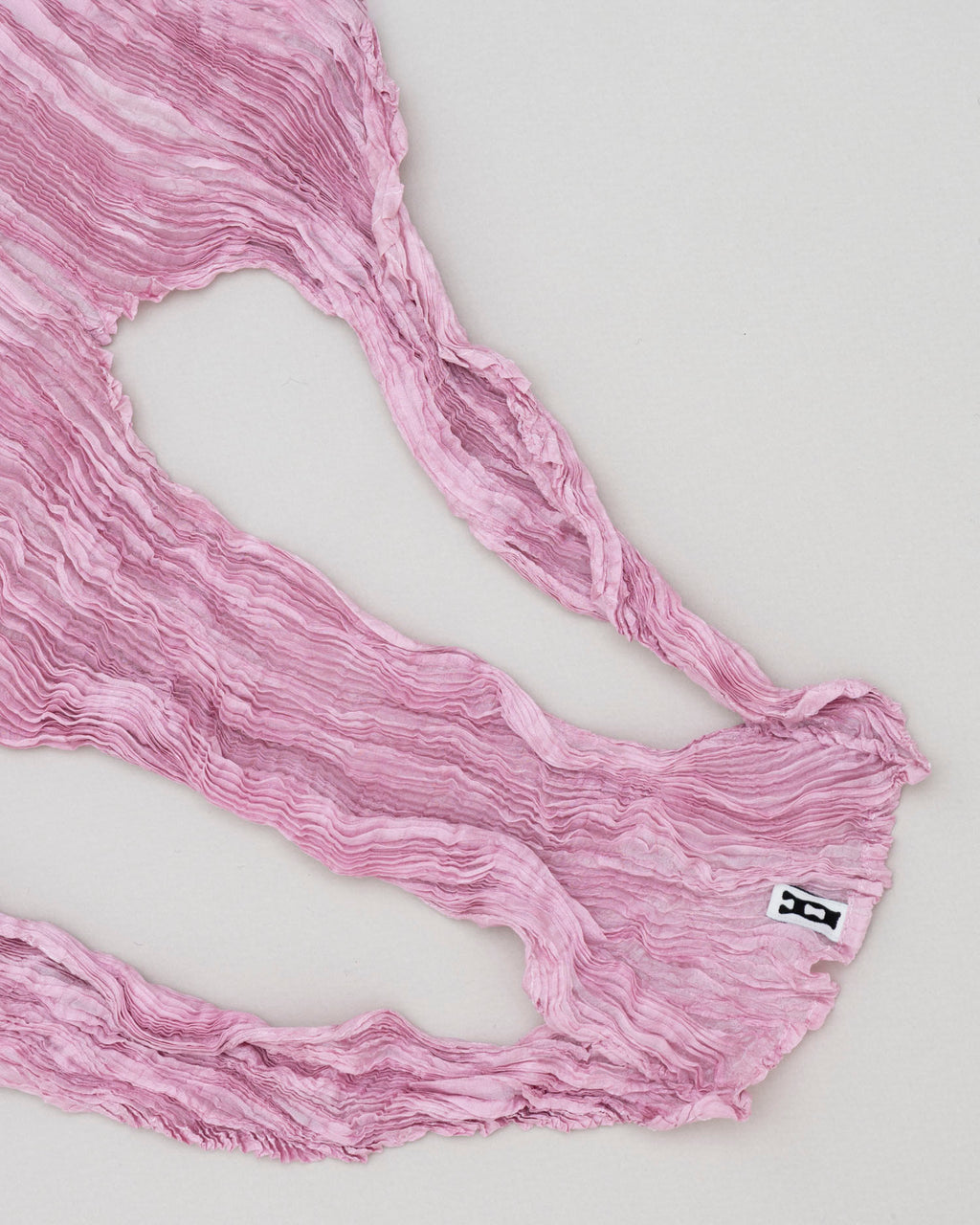 Plissé Tabby Silk Wrap Top