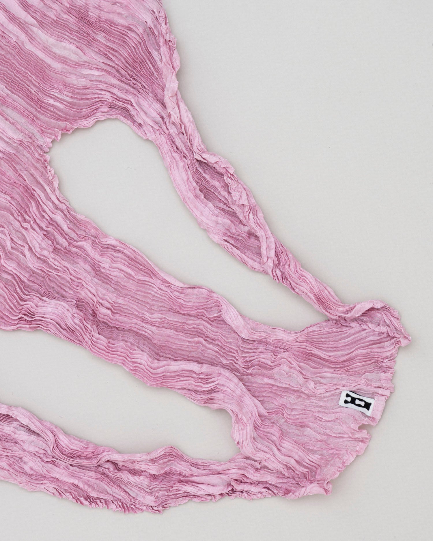Plissé Tabby Silk Wrap Top