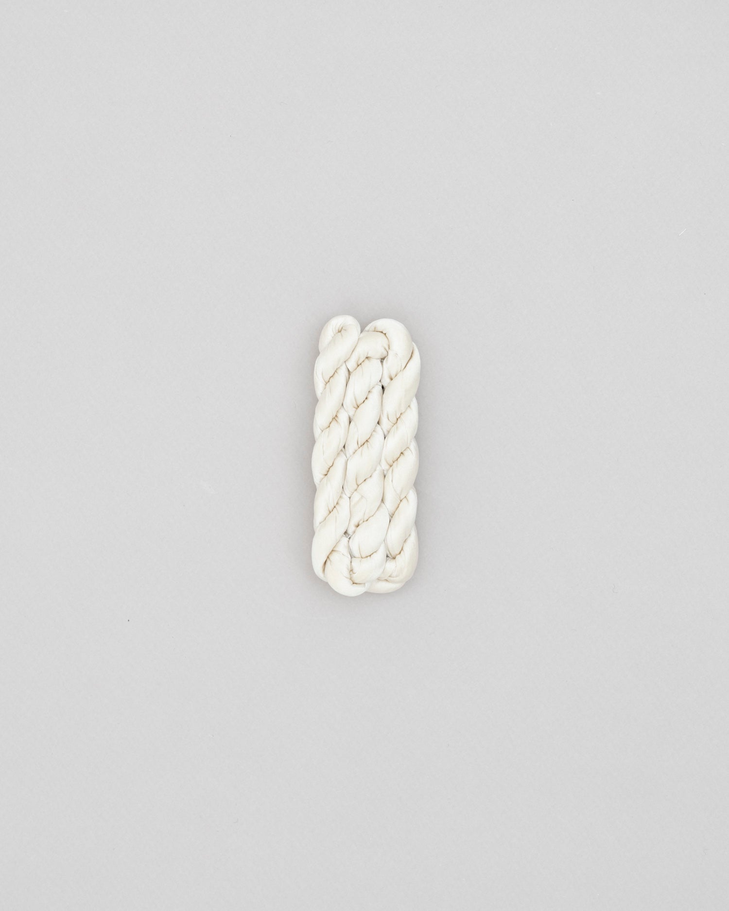 Twisted Satin Silk Rectangle Hair Clip