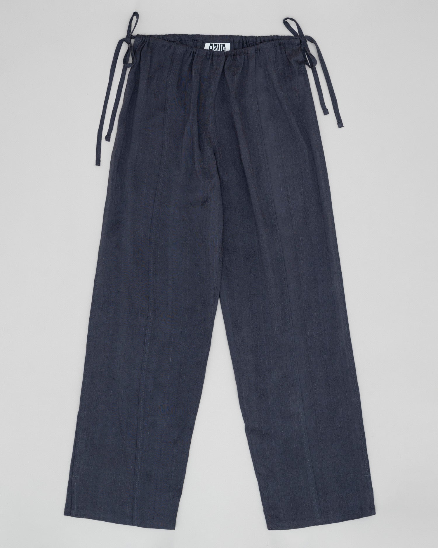 Raw Silk Adjustable Pants