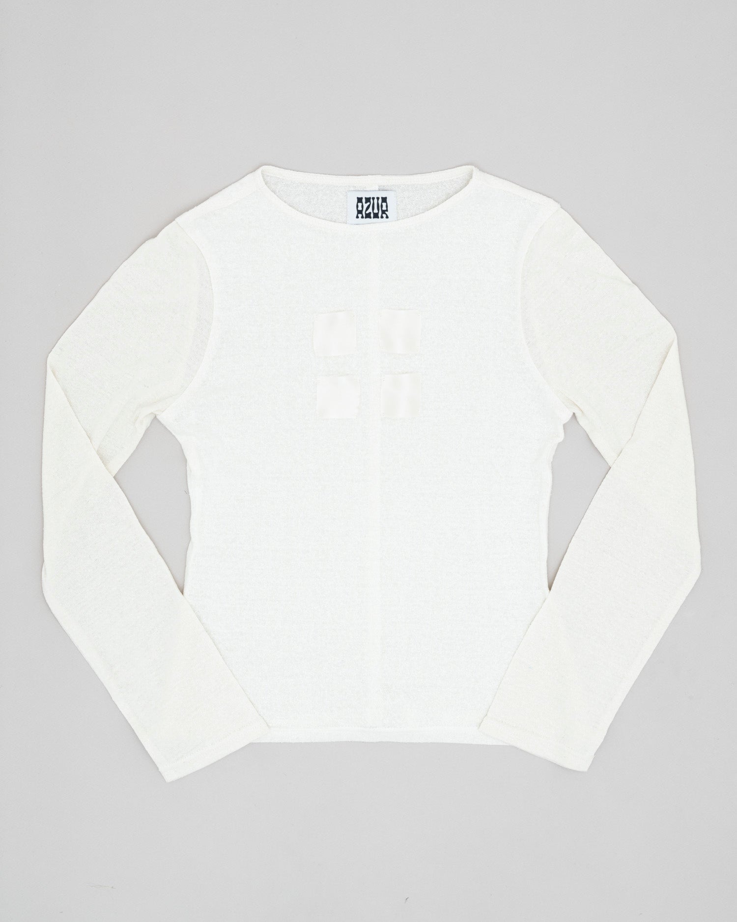 Raw Silk Jersey Long Sleeve Tee