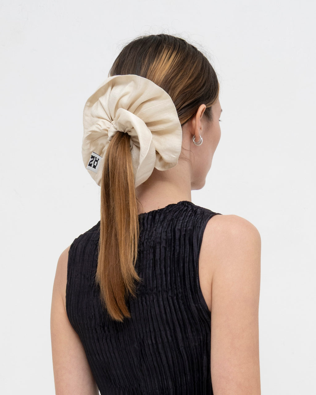 Raw Silk Scrunchie